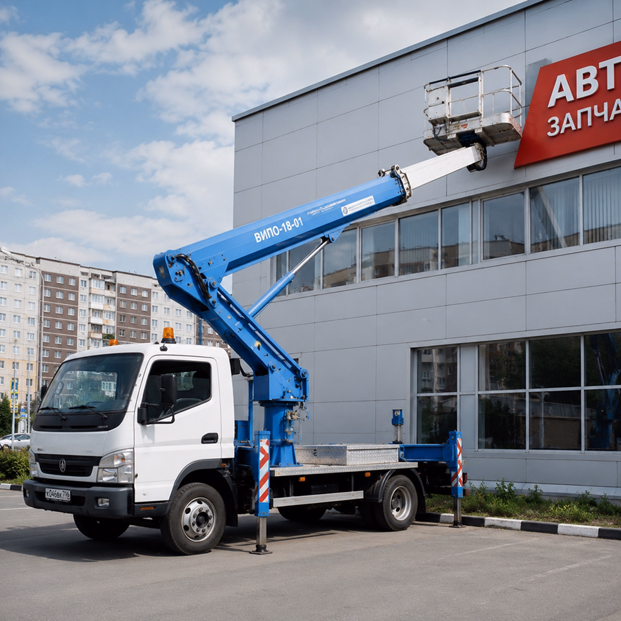 Автовышка на объекте